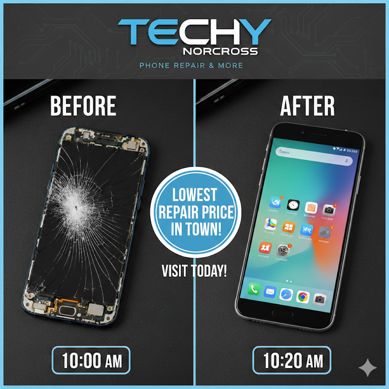 Techy Norcross - Inside Walmart - Buy/Repair/Sell - Best in Accessories, Devices & Repairs